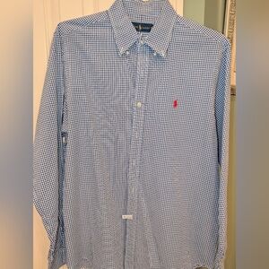 Ralph Lauren Blue Gingham Men's Shirt